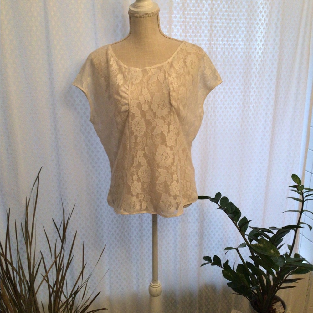 Women’s Lace Cap Sleeve Blouse